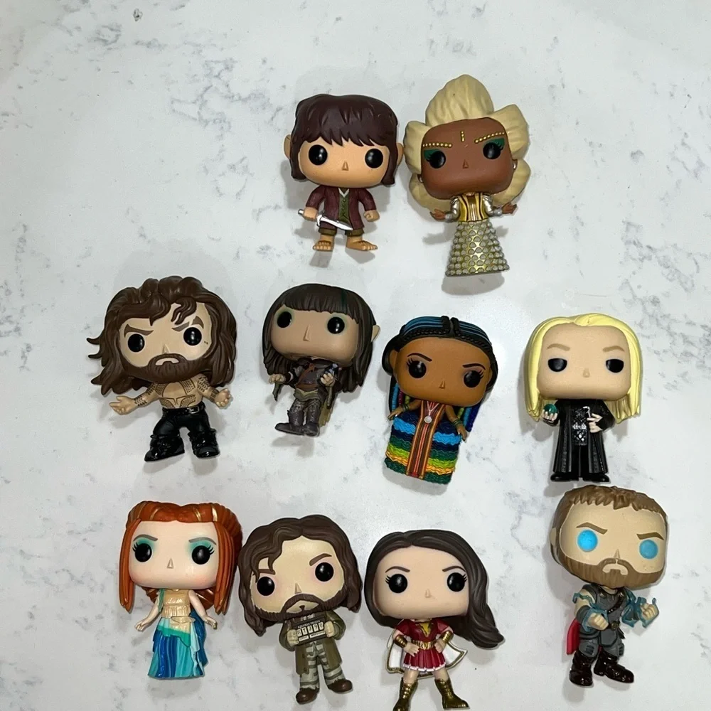 Funko pops! Set of ten funko pops. Collectible Figures